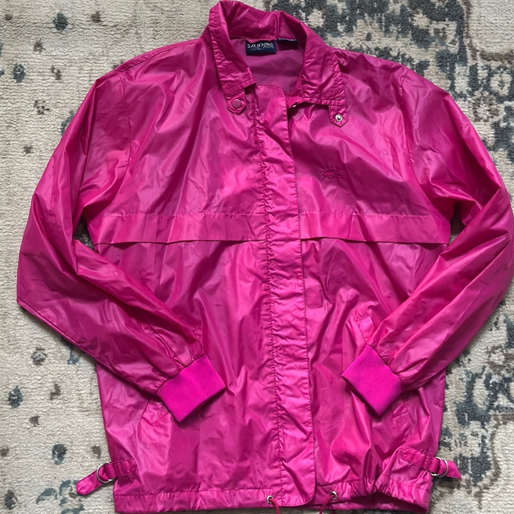 Vibrant Pink Windbreaker Jacket